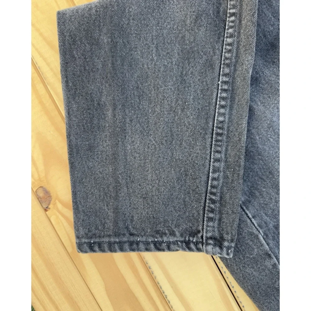 Vintage Black Levi's 550 Relaxed Fit Tapered Leg Orange Tab 34x32